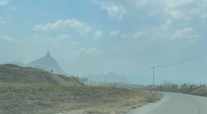 Akibat Debu dan Kebakaran Lahan, Warga Lahat Mulai Diserang ISPA Debu melayang di udara di Kecamatan Merapi. Foto Istimewa.