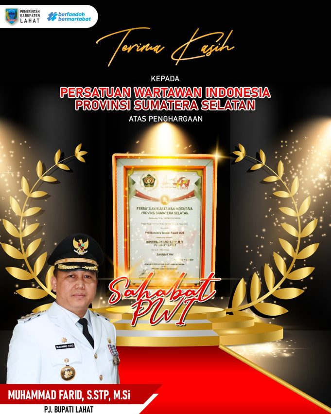 Selain Junjung Kebebasan Pers Ini Alasan Pj Bupati Lahat Dinobatkan Sahabat Pers