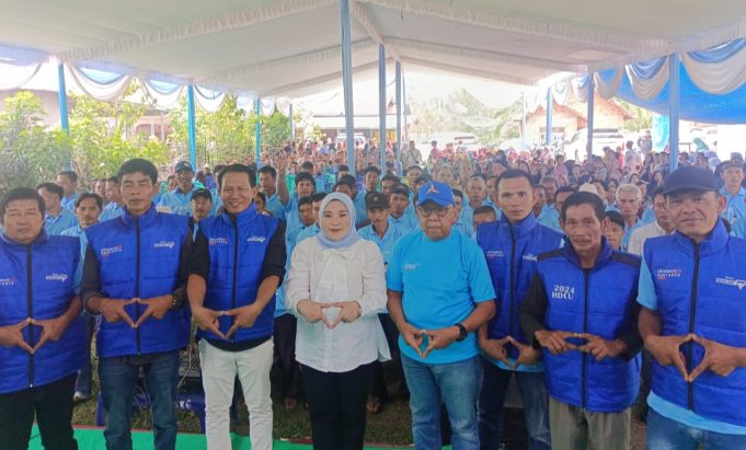 Ribuan Warga Merapi Selatan Keluar Rumah, Teriak Siap Menangkan Berlian dan HDCU