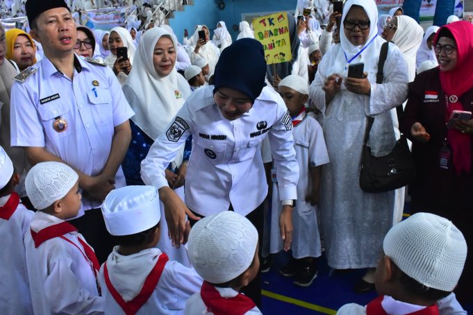 Wabup Lahat Ikut Manasik Haji Bareng 1.282 Anak Paud