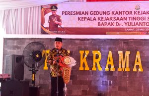 Resmikan Gedung Baru Kejari Lahat Bursah : Hadiah yang Sangat Berharga