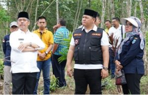 Bupati Lahat Tinjau Lokasi Lahan Kebun Duren Percontohan
