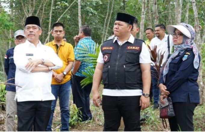 Bupati Lahat Tinjau Lokasi Lahan Kebun Duren Percontohan