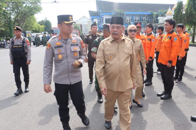 Gelar Apel Tanggap Bencana, Bupati Pinta Petugas Siapkan Fisik dan Mental