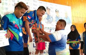 Lahat Kian Dekati Juara Umum, Muba Masih Terus Mengejar Kontingen Lahat raih medali emas di Cabor tinju. Foto Istimewa.