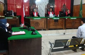 Fikriansyah Penghina Kades di Lahat Divonis 1 Bulan Sidang putusan kasus penghinaan kades di Lahat. Foto istimewa