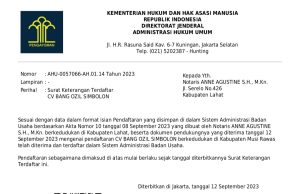 PENGUMUMAN PEMBUBARAN CV